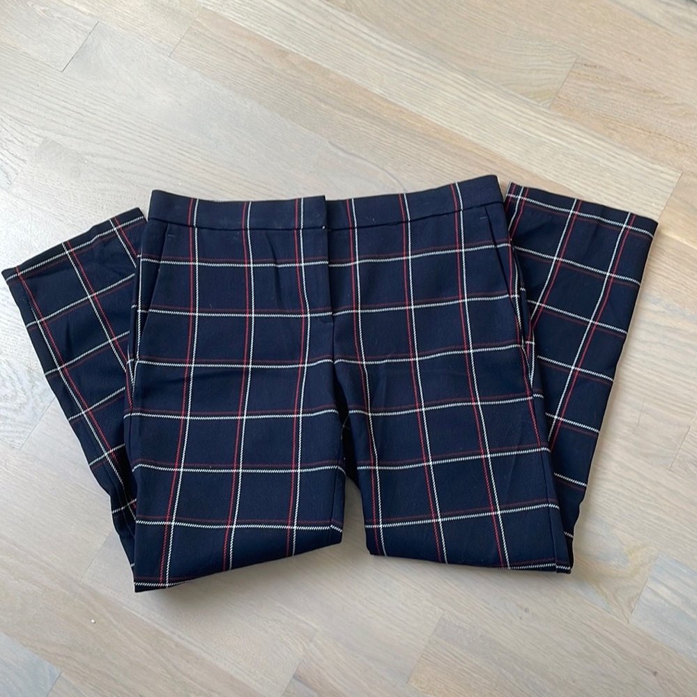 Ann Taylor Plaid Work Pants